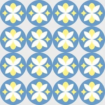 Seamless simple pattern mediterranean tile Ilustración de archivo