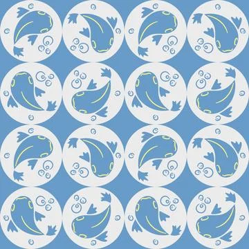 Seamless simple pattern mediterranean tile 스톡 일러스트