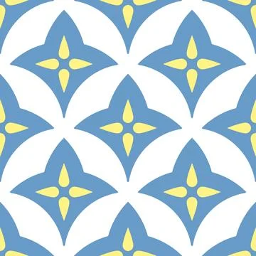 Seamless simple pattern mediterranean tile Stock-Illustration