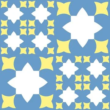 Seamless simple pattern mediterranean tile 스톡 일러스트