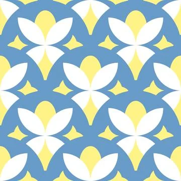 Seamless simple pattern mediterranean tile Stock-Illustration