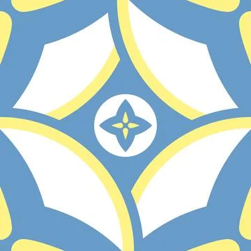 Seamless simple pattern mediterranean tile Ilustração Stock