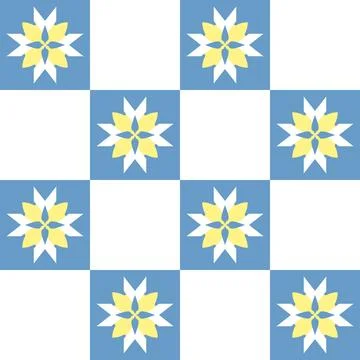 Seamless simple pattern mediterranean tile 스톡 일러스트