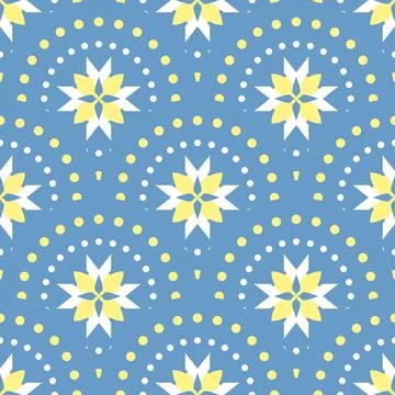 Seamless simple pattern mediterranean tile Ilustração Stock