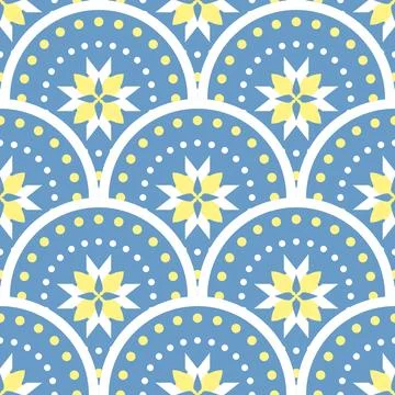 Seamless simple pattern mediterranean tile Ilustración de archivo