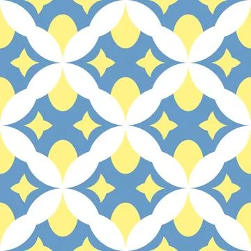 Seamless simple pattern mediterranean tile Stock-Illustration
