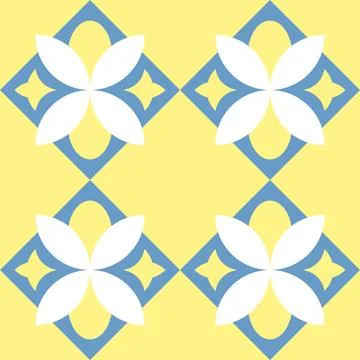 Seamless simple pattern mediterranean tile 스톡 일러스트