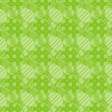 Seamless simple pattern with ornamental Collection of Flat icon Design Easter Stock Illustration