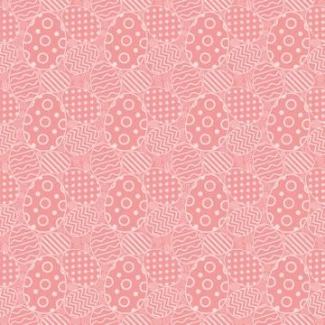 Seamless simple pattern with ornamental Collection of Flat icon Design Easter Stock Illustration