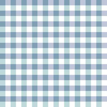 Seamless simple pattern in white and blue check. Stock Illustration