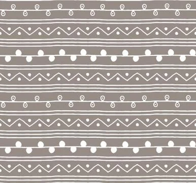 Seamless sketch vector pattern Stock Illustration