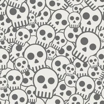 Seamless skull background Illustrazione stock