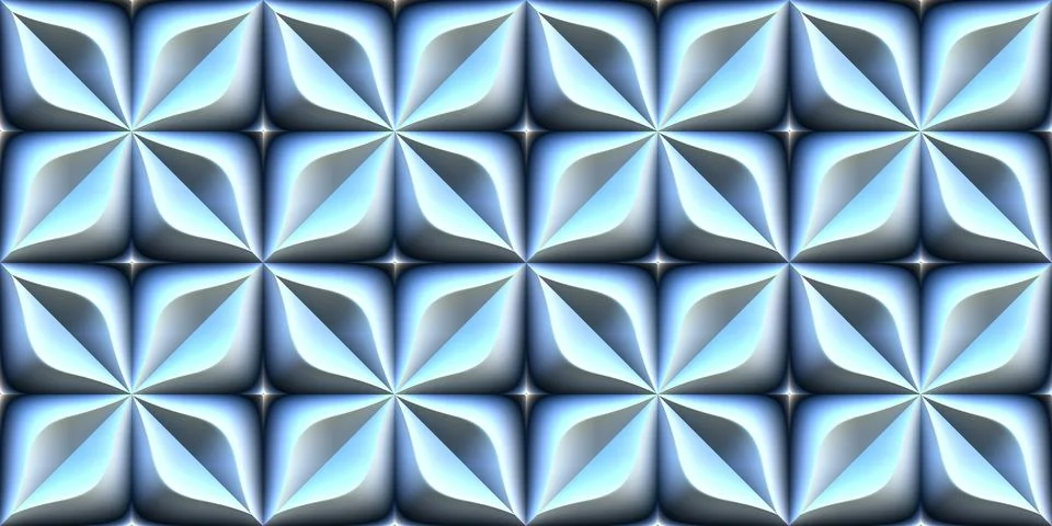 Seamless sky blue flower pattern. Abstract creative design background. Stock Illustration