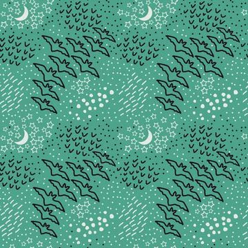 Seamless sky pattern Stock Illustration