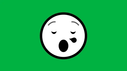 Seamless sleeping animation in black and white style on green screen Stock Footage 274667188
