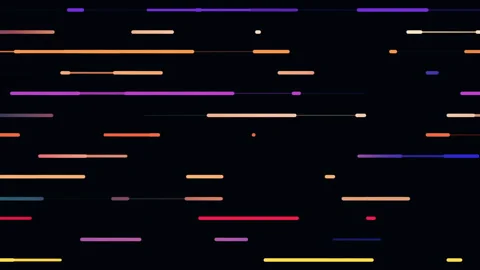Seamless slow motion geometric animation, slowly colourful stretching lines Stock Footage 245042850
