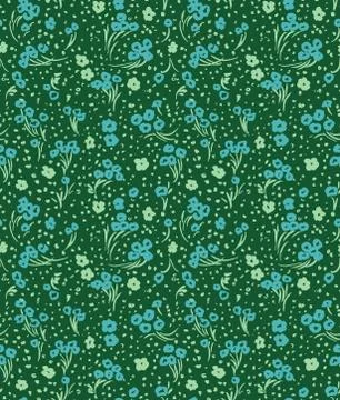 Seamless small spring floral pattern Stock Illustration