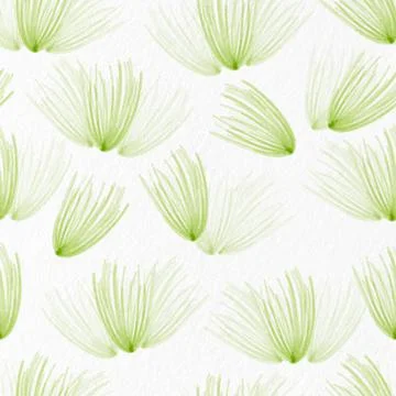 Seamless smooth green grass pattern on paper background , greeting card Stock Illustration
