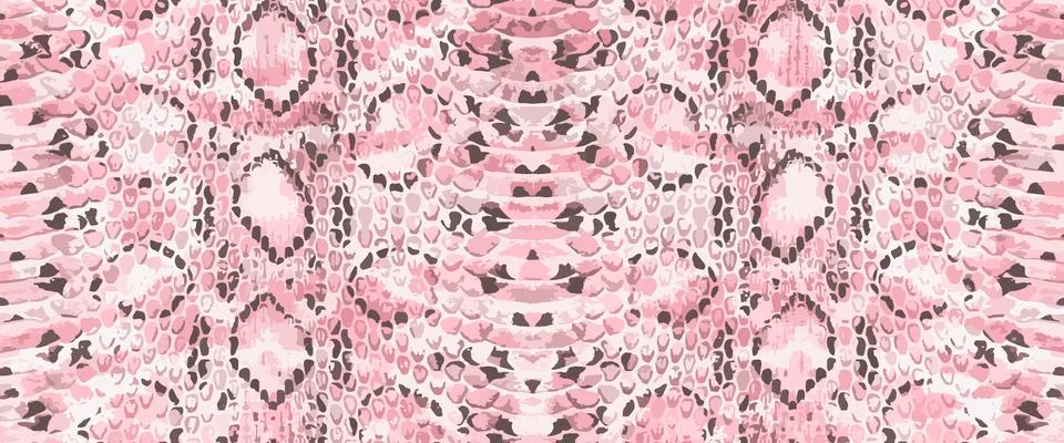 Seamless Snake leather pattern for bag, shoes, tight, dress and fabric printing. Stock Illustration