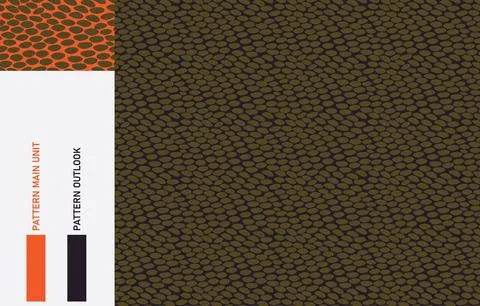 Seamless snake skin cloth pattern collection vector illustration Stock Illustration