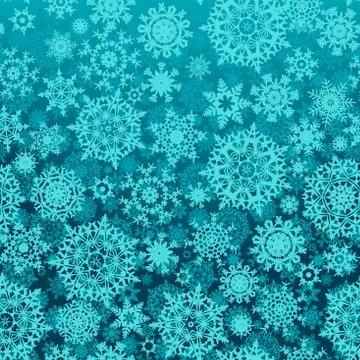 Seamless snow flakes vector pattern. EPS 8 Stock Illustration