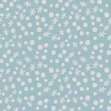 Seamless snow pattern Stock Illustration