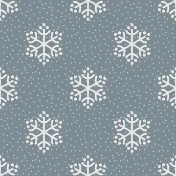 Seamless snow pattern Stock Illustration