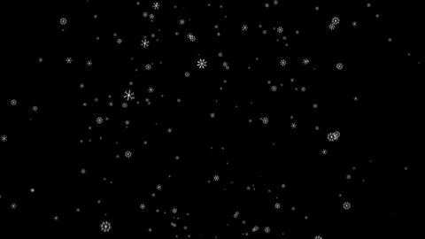 Seamless Snowfall Loop Animation  Variant 4 Stock Footage 333029006