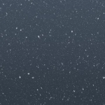 Seamless snowfall texture template isolated on cold dark blue gradient backgroun Stockfoto's