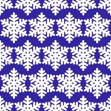Seamless snowflake background Stock Illustration
