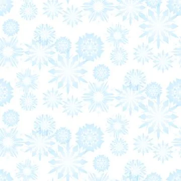 Seamless snowflake pattern for christmas Stock Illustration