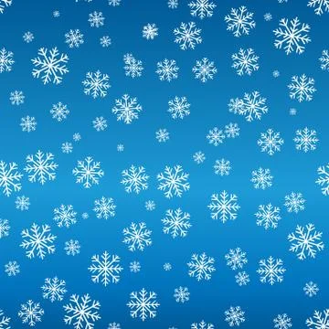 Seamless snowflake pattern Stock Photos