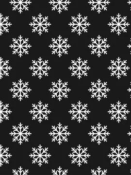 Seamless snowflake pattern. Vector illustration Stock Illustration