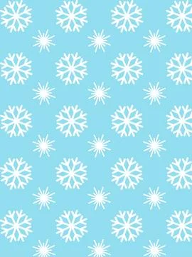 Seamless snowflake pattern. Vector illustration Stock Illustration