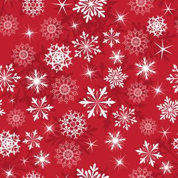 Seamless snowflake patterns Illustrazione stock