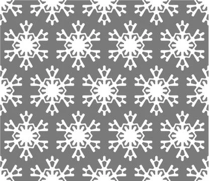 Seamless snowflakes background Stock Illustration