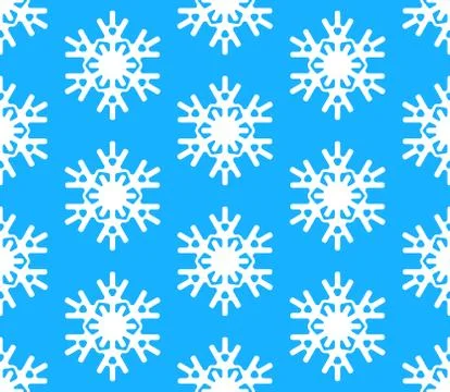 Seamless snowflakes background Stock Illustration