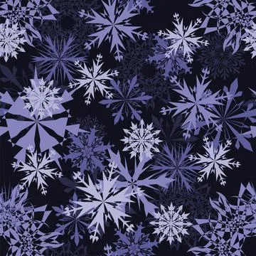 Seamless Snowflakes Stock Illustration