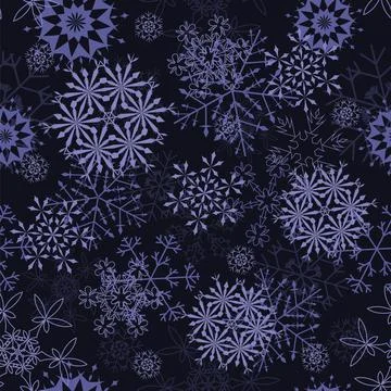 Seamless Snowflakes Stock Illustration