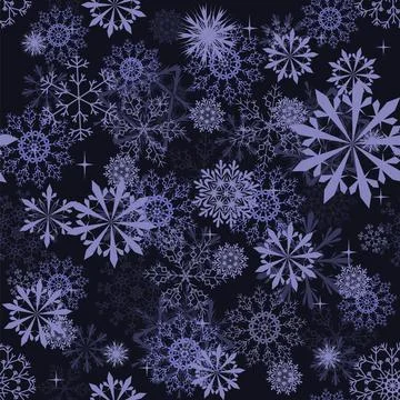 Seamless Snowflakes Stock Illustration