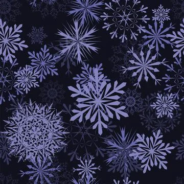 Seamless Snowflakes Stock Illustration