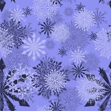 Seamless Snowflakes Stock Illustration