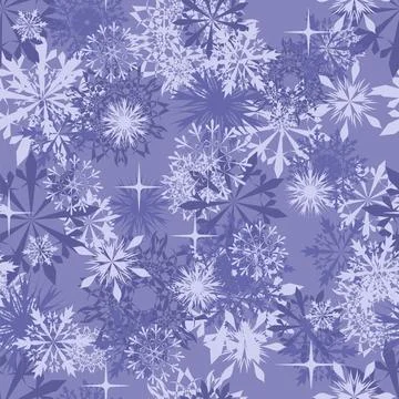 Seamless Snowflakes Stock Illustration