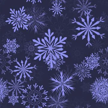 Seamless Snowflakes Stock Illustration