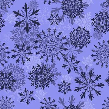 Seamless Snowflakes Stock Illustration