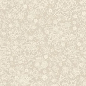 Seamless snowflakes pattern, vector illustration Stock Illustration