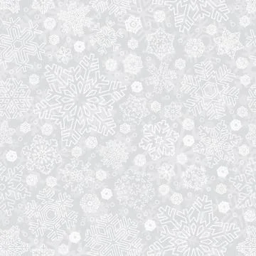 Seamless snowflakes pattern, vector illustration Stock Illustration