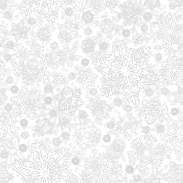 Seamless snowflakes pattern, vector illustration Stock Illustration