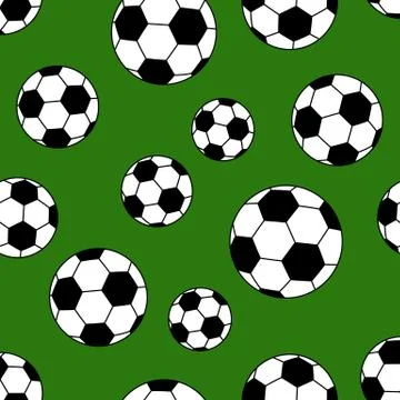 Seamless soccer ball Stock Illustration