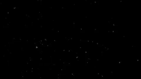 Seamless soft snowfall particles on black background in endless loop Stock Footage 313079396